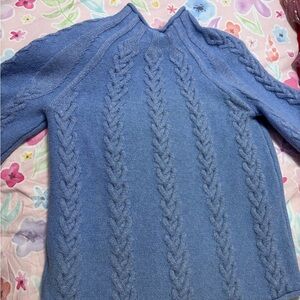 Crewcuts Blue Cable Knit Women's Sweater